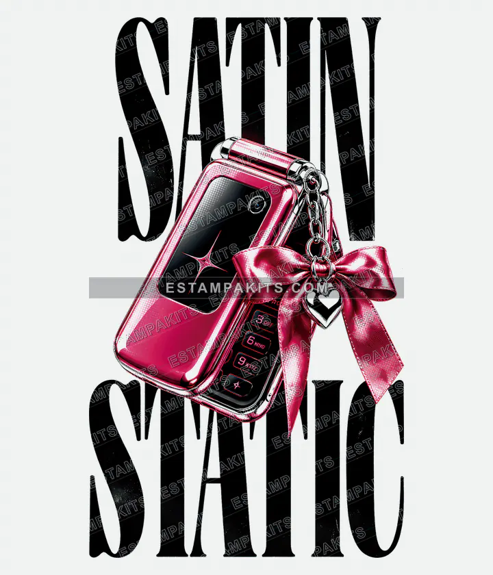 Satin Static · Teléfono con moño: muestra protegida