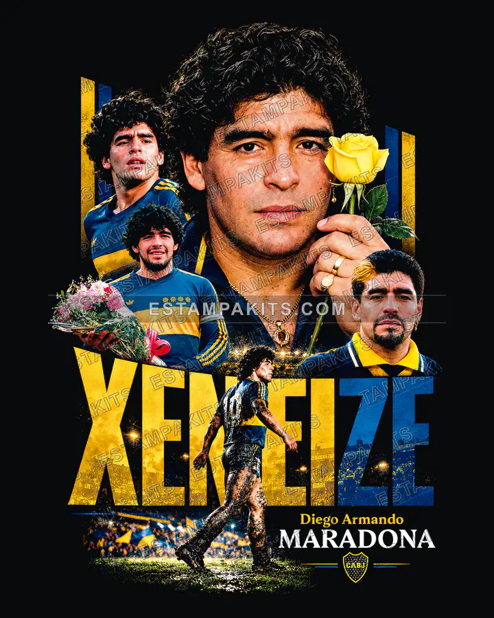 Maradona Xeneize Collage · Semitono: muestra protegida